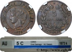 5 centimes Cérès 1873 Bordeaux F.118/8