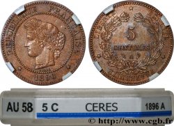 5 centimes Cérès 1896 Paris F.118/38