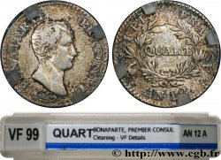 Quart (de franc) Bonaparte Premier Consul 1804 Paris F.157/1