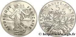 5 francs Semeuse, nickel, BE (Belle Épreuve) 1991 Pessac F.341/23 var.