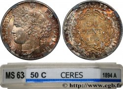 50 centimes Cérès, Troisième République 1894 Paris F.189/15
