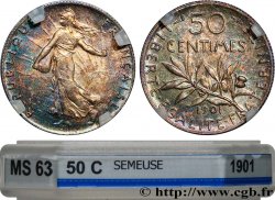 50 centimes Semeuse 1901 Paris F.190/8