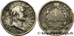 1 franc Napoléon Ier tête laurée, République française 1808 Lyon F.204/5