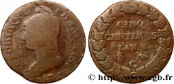 Cinq centimes Dupré, grand module 1801 Genève F.115/158