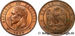 Dix centimes Napoléon III, tête laurée 1862 Paris F.134/7