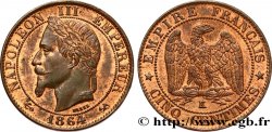 Cinq centimes Napoléon III, tête laurée 1864 Bordeaux F.117/15