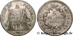 5 francs Union et Force, Union serré, seulement glands intérieurs 1803 Marseille F.288/196