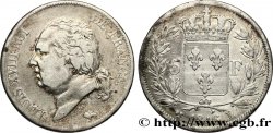 5 francs Louis XVIII, tête nue 1816 Bayonne F.309/8