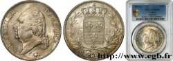 5 francs Louis XVIII, tête nue 1824 Bayonne F.309/94