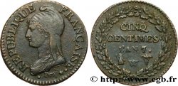 Cinq centimes Dupré, grand module 1799 Lille F.115/74 TTB45