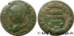 Cinq centimes Dupré, grand module 1800 Strasbourg/ Nantes F.115/123 B