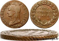 Cinq centimes Dupré, grand module 1800 Genève F.115/126 TTB53