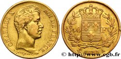 40 francs or Charles X, 2e type 1830 Paris F.544/5