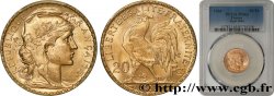 20 francs or Coq, Dieu protège la France 1906 Paris F.534/11
