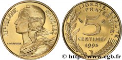 5 centimes Marianne, Belle Épreuve, 4 plis 1995 Pessac F.125/37 var.