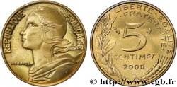 5 centimes Marianne, BE (Belle Épreuve) 2000 Pessac F.125/44 var.