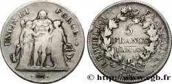 5 francs Union et Force, Union serré, seulement glands intérieurs 1802 Bordeaux F.288/173