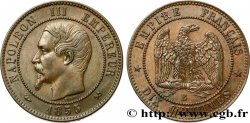 Dix centimes Napoléon III, tête nue 1855 Rouen F.133/21