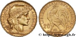20 francs or Coq, Dieu protège la France 1905 Paris F.534/10
