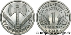 Essai de 1 franc Francisque, lourde 1942 Paris F.222/1 MS65