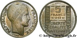 Essai de 5 francs Turin en cupro-nickel 1933 Paris GEM.140 12