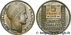 Essai de 5 francs Turin en cupro-nickel 1933 Paris GEM.140 12 MS63