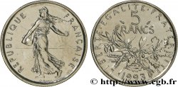 5 francs Semeuse, nickel, BU (Brillant Universel), frappe médaille 1993 Pessac F.341/28