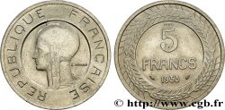 Concours de 5 francs, essai de Cochet en nickel 1933 Paris GEM.135 1 SUP+