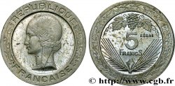 Concours de 5 francs, essai de Vézien, petit module, en maillechort 1933 Paris GEM.139 5 MS62