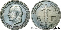 Essai de 5 francs Pétain 1941 Paris F.338/1 MS64