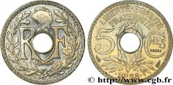 Essai de 5 centimes Lindauer maillechort, ESSAI en relief 1938 Paris F.123A/1 SPL63