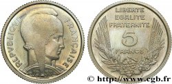 Essai de 5 francs Bazor en cupro-nickel, non magnétique, poids standard 1933 Paris GEM.134 10 MS65