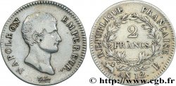 2 francs Napoléon Empereur, Calendrier révolutionnaire 1804 Rouen F.251/2 TB