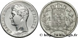 1 franc Charles X, matrice du revers à cinq feuilles 1826 Lille F.207/24