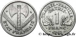 1 franc Francisque, légère 1943 Beaumont-Le-Roger F.223/4 AU