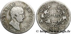 Quart (de franc) Bonaparte Premier Consul 1804 Perpignan F.157/8