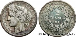 2 francs Cérès, IIe République 1849 Paris F.261/1