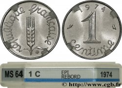 1 centime Épi, Rebord 1974 Pessac F.106/26