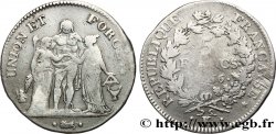 5 francs Union et Force, Union serré, seulement gland extérieur 1798 Bordeaux F.288/56 B+