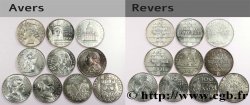 Lot de 10 pièces de 100 francs commémoratives - - F.-/