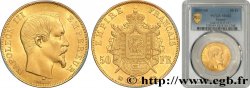 50 francs or Napoléon III, tête nue 1859 Strasbourg F.547/8