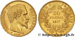 20 francs or Napoléon III, tête nue 1857 Paris F.531/12
