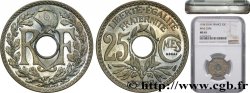Essai de 25 centimes Lindauer, maillechort 1938 Paris F.172/1 FDC65 NGC