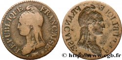Cinq centimes Dupré, grand module, incuse du droit n.d. - F.115/- VF