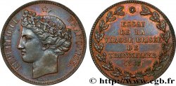 Module de 5 francs par Barre - Essai de la virole brisée 1843  VG.3098  SUP