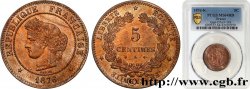 5 centimes Cérès 1876 Bordeaux F.118/14