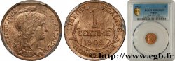 1 centime Daniel-Dupuis 1902 Paris F.105/7 SPL63 PCGS