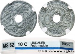 10 centimes Lindauer, petit module 1945 Castelsarrasin F.143/4