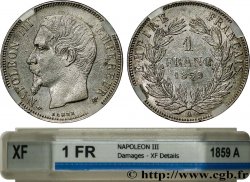 1 franc Napoléon III, tête nue 1859 Paris F.214/12