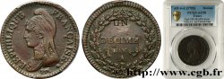 Un décime Dupré, modification du 2 décimes 1796 Paris F.127/1